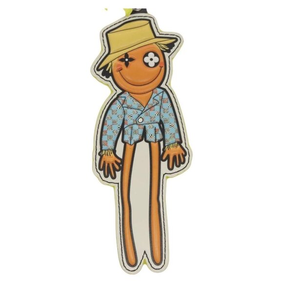 LOUIS VUITTON Monogram Porte Cles LV Scarecrow Charm Yellow - Picture 1 of 10